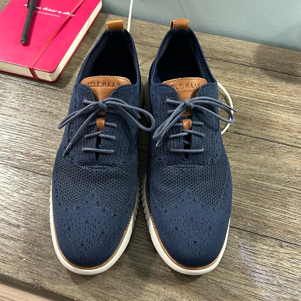 Cole Haan Zerogrand Navy Blue Loafer Sneakers